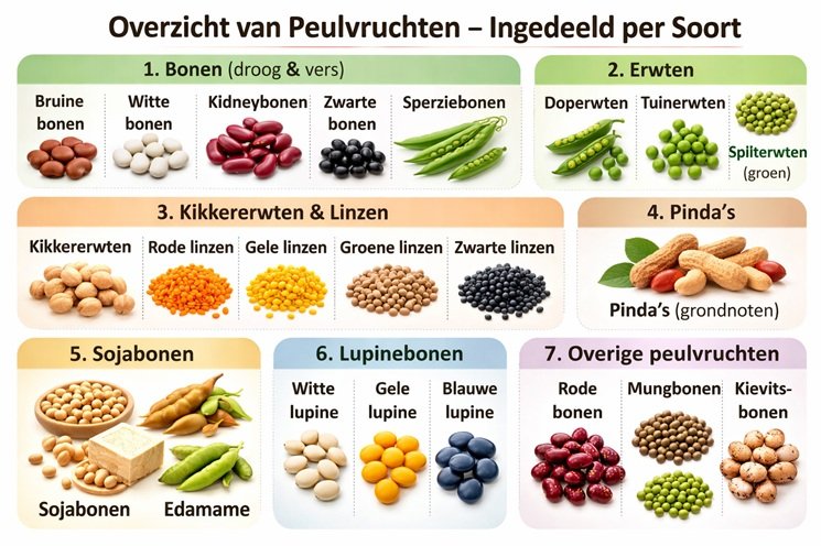 Overzicht peulvruchten