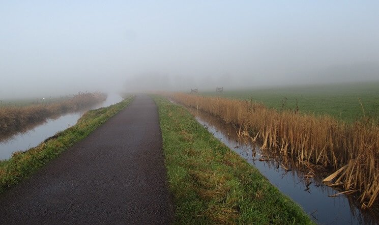 Wandelen in de regen