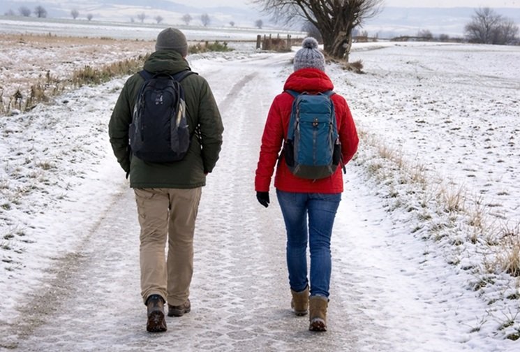 Wandelen in de winter